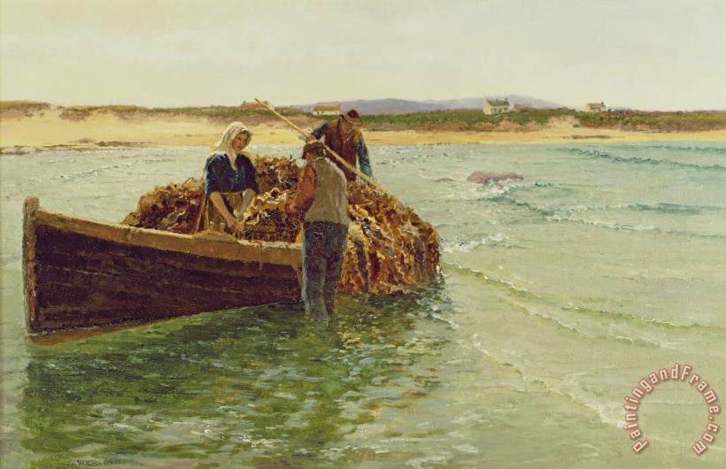 Charles William Bartlett Unloading Kelp Weed Art Print