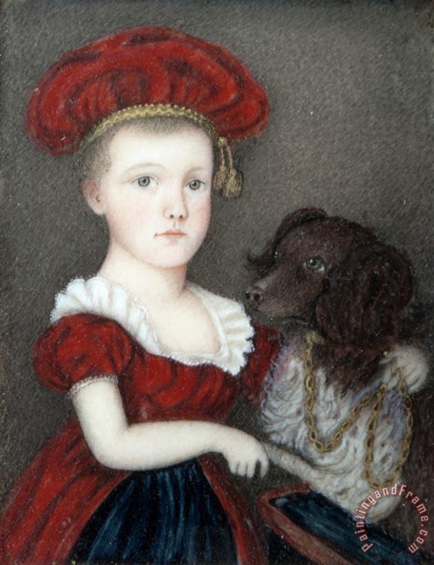 Charles William Eldredge Portrait of Frances Elizabeth Waldo Art Painting