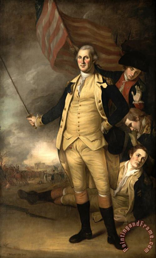 Charles Willson Peale George Washington at The Battle of Princeton Art Print