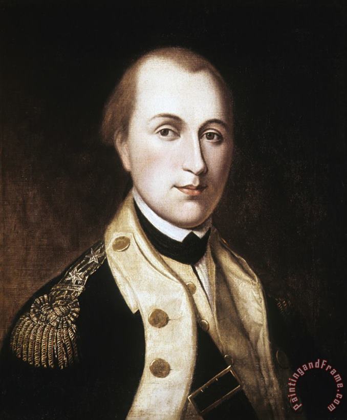 Portrait of Marquis De Lafayette painting - Charles Willson Peale Portrait of Marquis De Lafayette Art Print