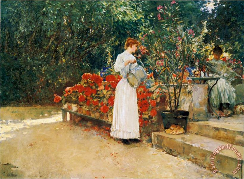 Childe Hassam After Breakfast 1887 Art Painting