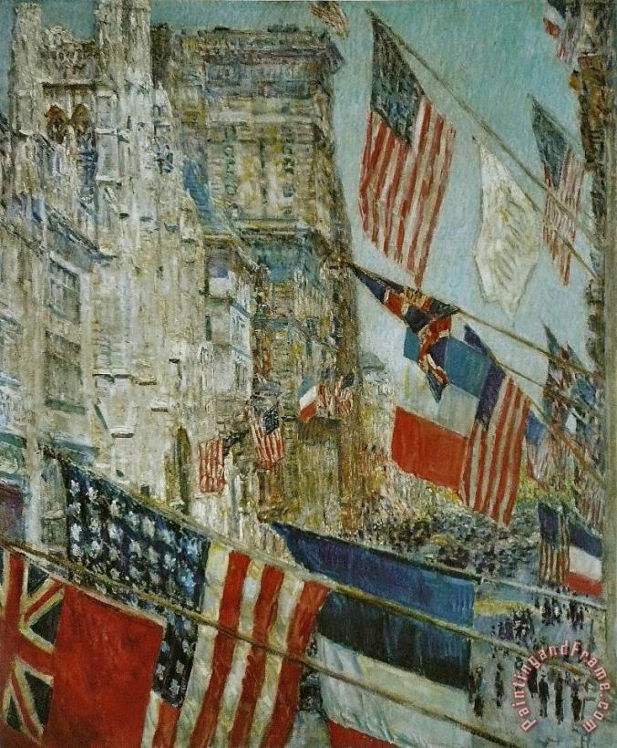 Childe Hassam Allies Day, May 1917 Art Painting