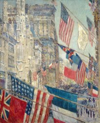 Childe Hassam Allies Day, May 1917