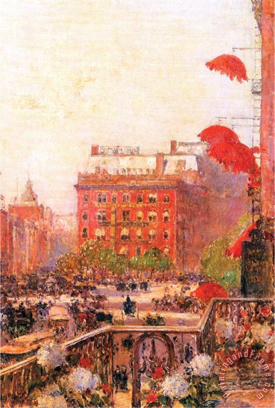 Broadway And Fifth Avenue painting - Childe Hassam Broadway And Fifth Avenue Art Print