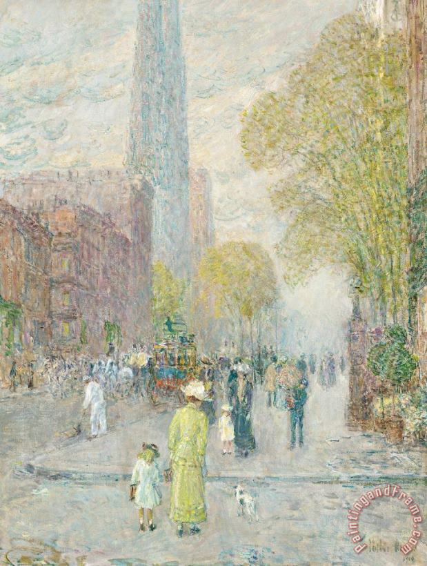 Cathedral Spires painting - Childe Hassam Cathedral Spires Art Print