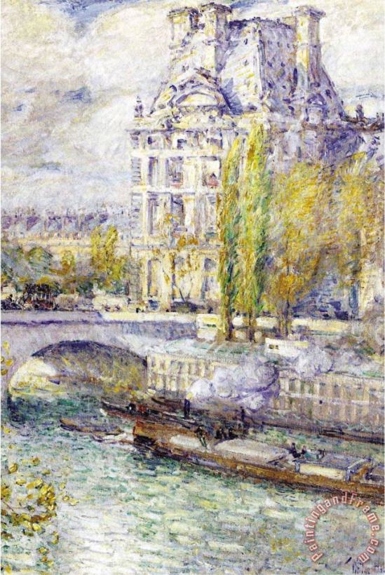The Louvre on Port Royal painting - Childe Hassam The Louvre on Port Royal Art Print