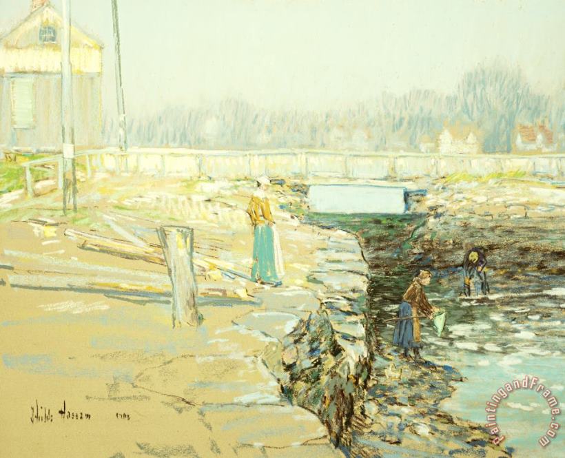 Childe Hassam The Mill Dam Cos Cob Art Painting