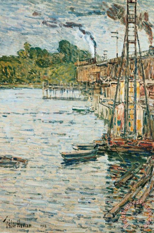 The Mill Pond painting - Childe Hassam The Mill Pond Art Print