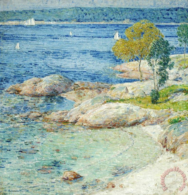 The Outer Harbour painting - Childe Hassam The Outer Harbour Art Print