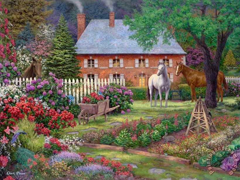 The Sweet Garden painting - Chuck Pinson The Sweet Garden Art Print