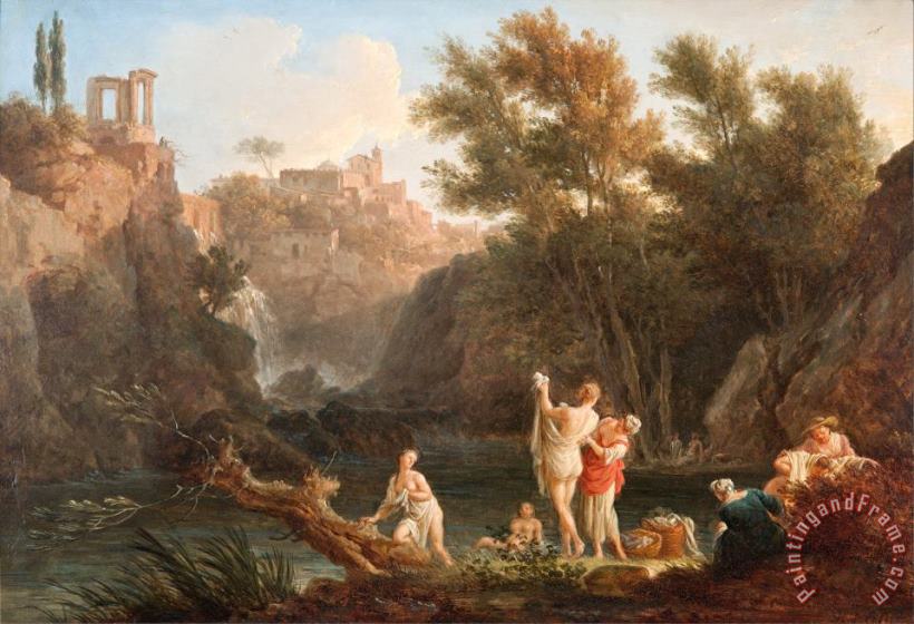 The Four Times of Day Evening painting - Claude Joseph Vernet The Four Times of Day Evening Art Print