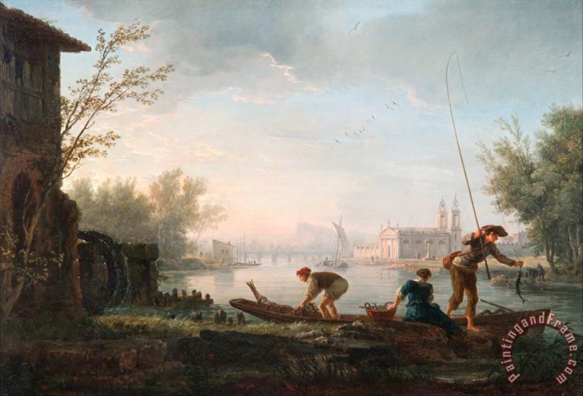 The Four Times of Day Morning painting - Claude Joseph Vernet The Four Times of Day Morning Art Print