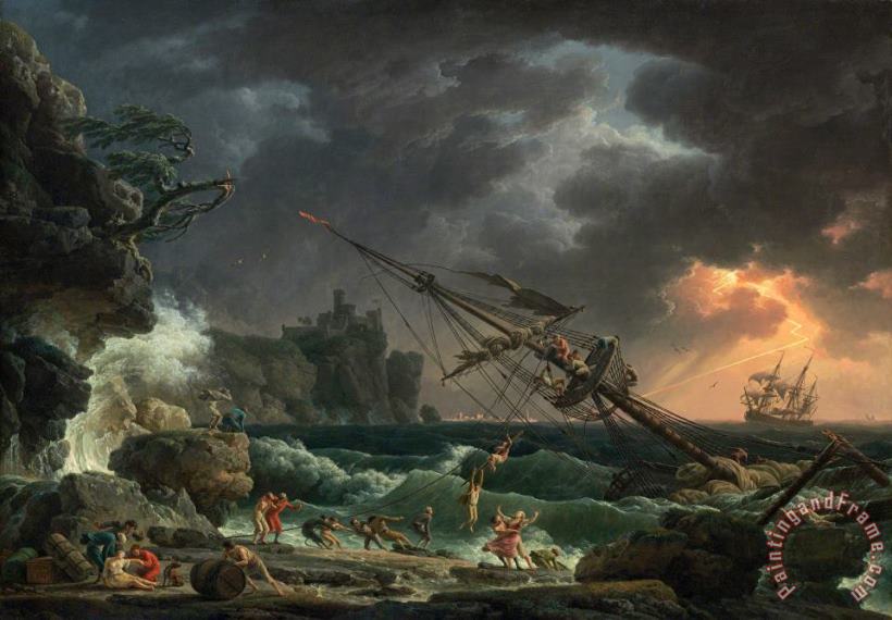 The Shipwreck, 1772 painting - Claude Joseph Vernet The Shipwreck, 1772 Art Print