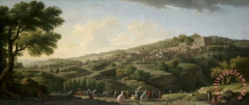 Claude Joseph Vernet Villa at Caprarola Art Painting