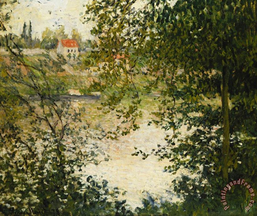 A View Through The Trees Of La Grande Jatte Island painting - Claude Monet A View Through The Trees Of La Grande Jatte Island Art Print