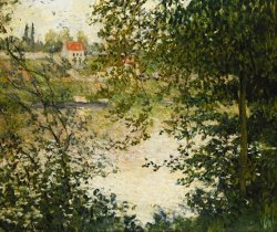 Claude Monet A View Through The Trees Of La Grande Jatte Island