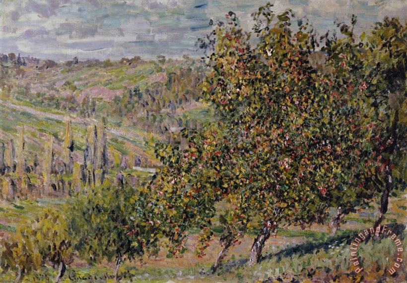 Claude Monet Apple Blossom Art Painting