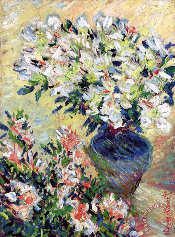 Claude Monet Azaleas Art Painting