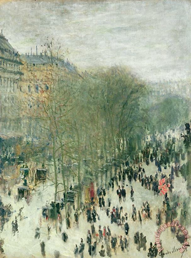 Boulevard des Capucines painting - Claude Monet Boulevard des Capucines Art Print