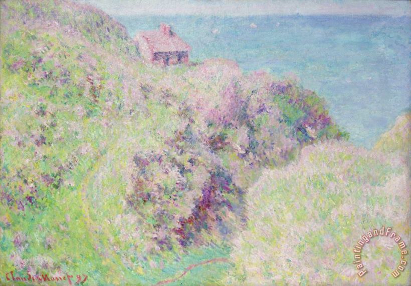 Claude Monet Customs House At Varengeville Art Painting