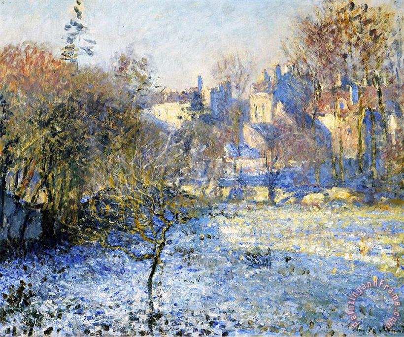 Claude Monet Frost Art Painting