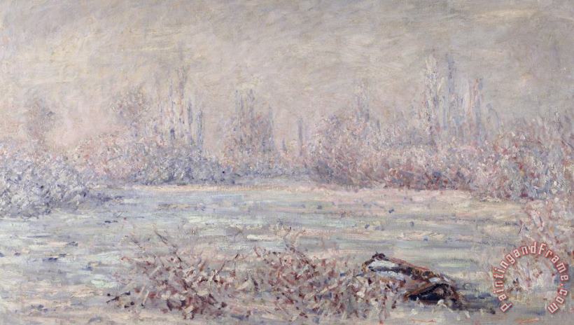 Claude Monet Frost Near Vetheuil Art Print