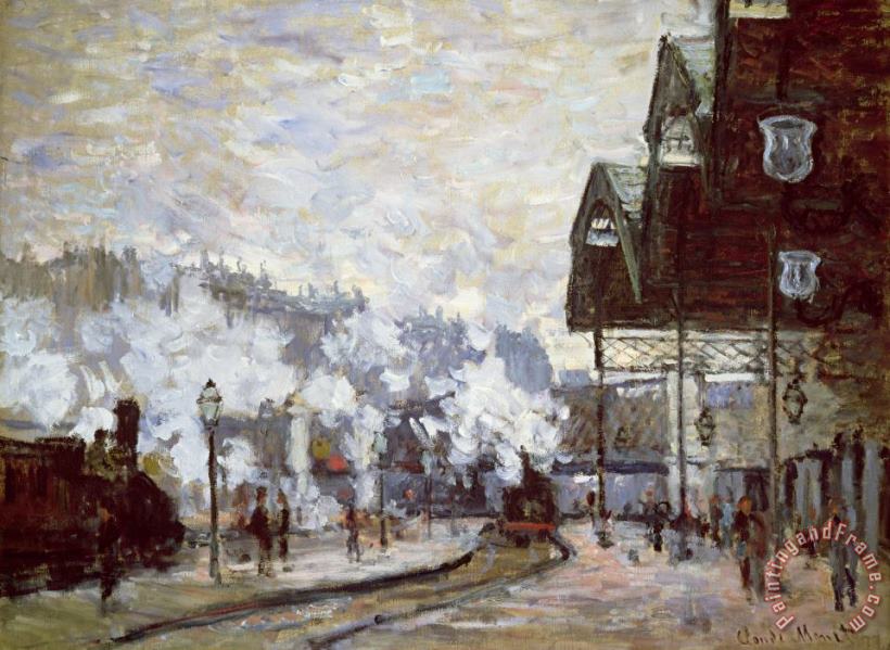 Claude Monet Gare Saint-Lazare Art Painting