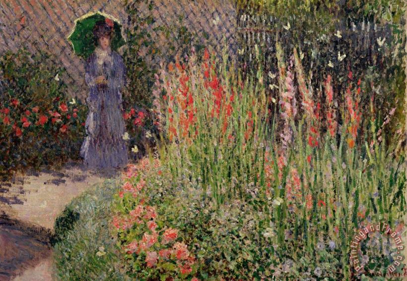 Claude Monet Gladioli Art Print