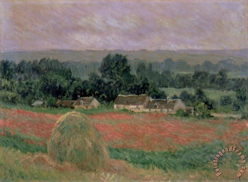 Haystack at Giverny painting - Claude Monet Haystack at Giverny Art Print