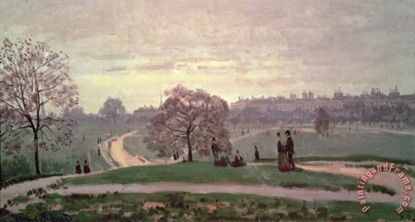 Hyde Park painting - Claude Monet Hyde Park Art Print