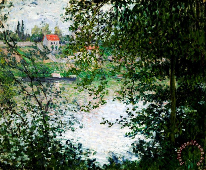 Ile de La Grande Jatte Through the Trees painting - Claude Monet Ile de La Grande Jatte Through the Trees Art Print