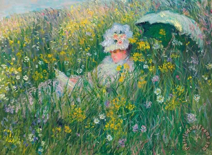 Claude Monet In the Meadow painting - In the Meadow print for sale