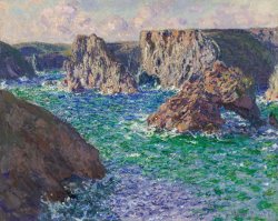 Claude Monet La Roche Guibel, Port Domois, 1886