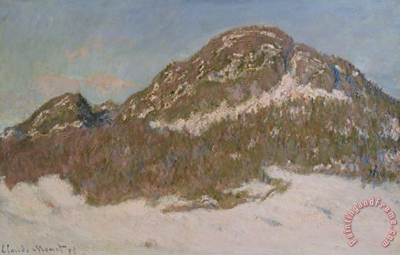 Claude Monet Mount Kolsaas in Sunlight Art Print