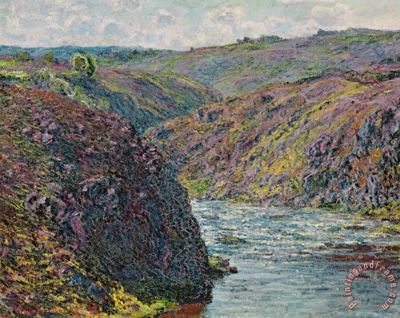 Claude Monet Ravines of the Creuse at the End of the Day Art Painting