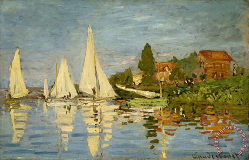 Claude Monet Regattas at Argenteuil Art Print