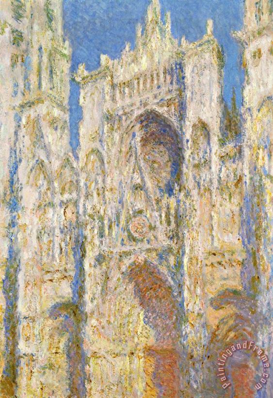 Claude Monet Rouen Cathedral Art Painting