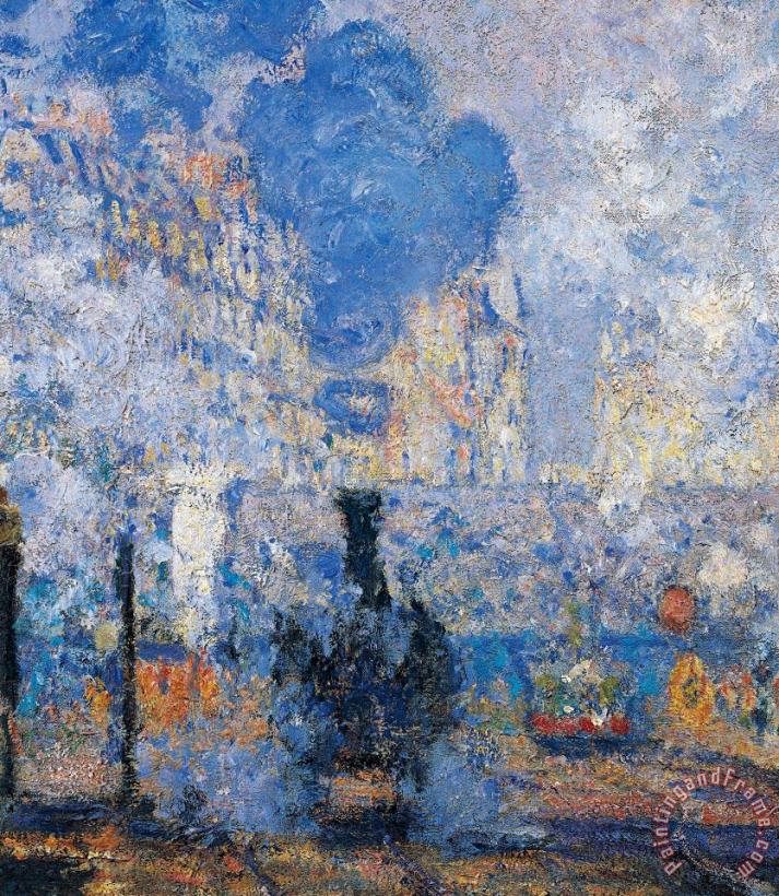 Claude Monet Saint Lazare Station Art Painting