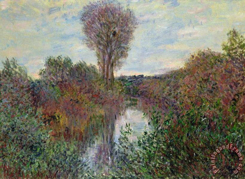 Small Branch of the Seine painting - Claude Monet Small Branch of the Seine Art Print