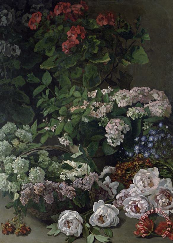 Claude Monet Spring Flowers Art Painting