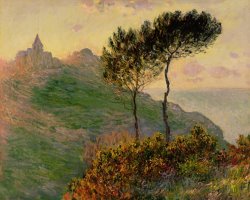 Claude Monet - The Church at Varengeville against the Sunlight painting