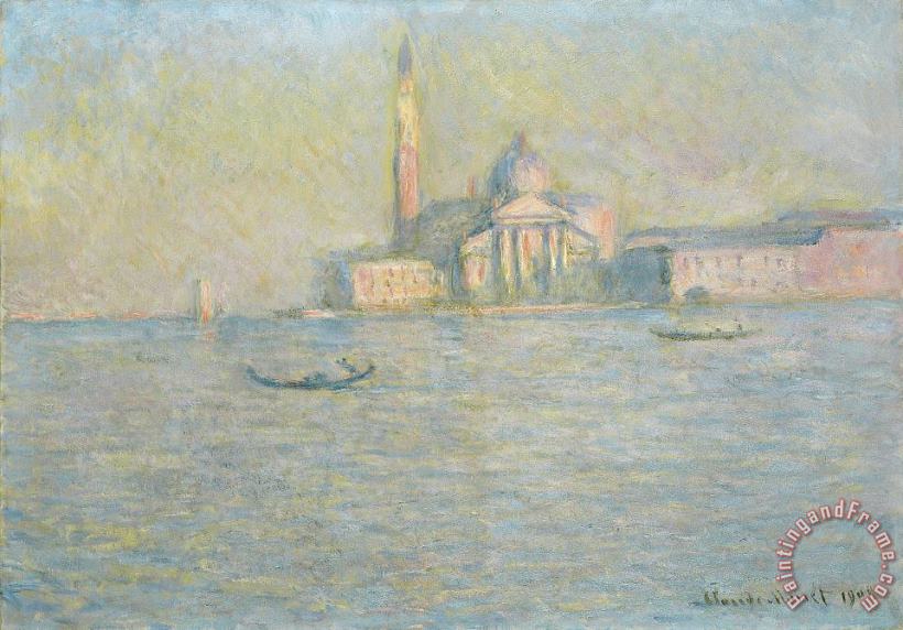 The Church of San Giorgio Maggiore Venice painting - Claude Monet The Church of San Giorgio Maggiore Venice Art Print
