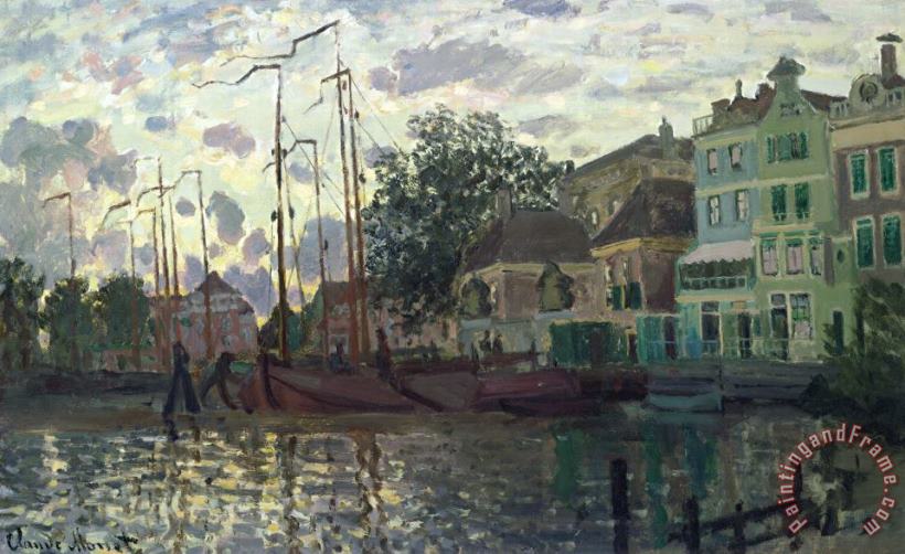 Claude Monet The Dam at Zaandam Art Print