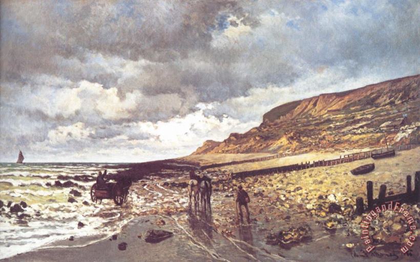 Claude Monet The Headland of The Heve at Low Tide Art Print