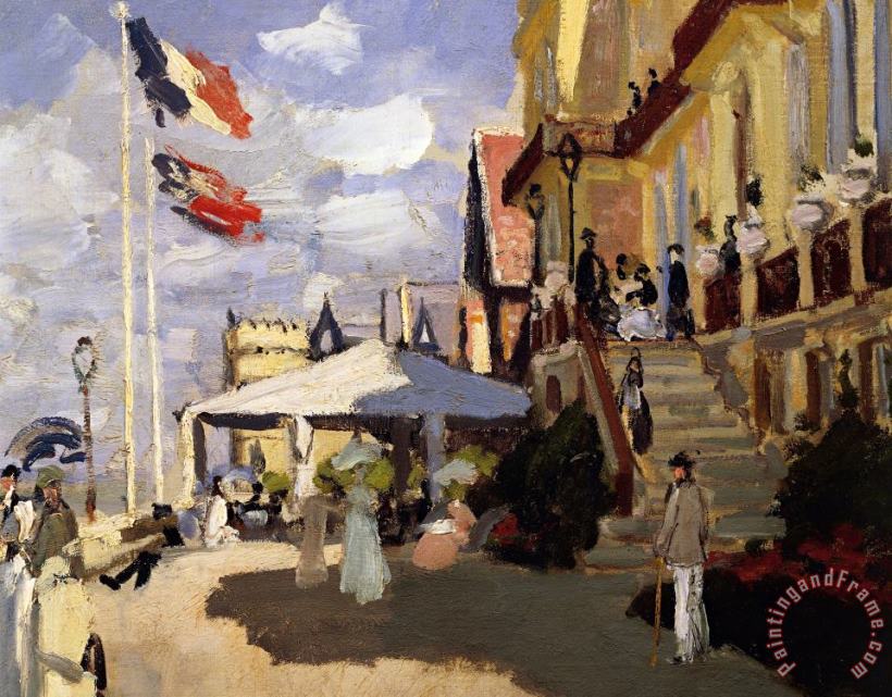 The Hotel Des Roches Noires At Trouville painting - Claude Monet The Hotel Des Roches Noires At Trouville Art Print