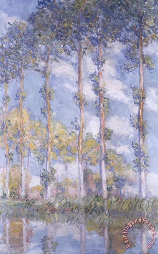 The Poplars painting - Claude Monet The Poplars Art Print