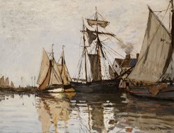 Claude Monet - The Port of Honfleur painting