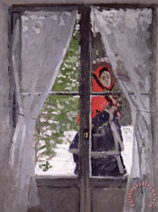 Claude Monet The Red Kerchief Art Painting