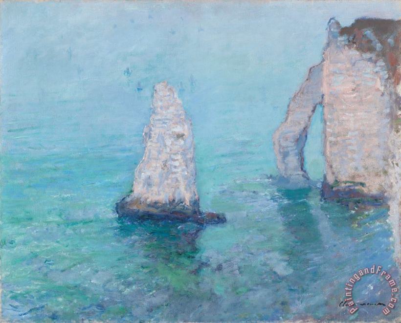 The Rock Needle and the Porte d'Aval painting - Claude Monet The Rock Needle and the Porte d'Aval Art Print