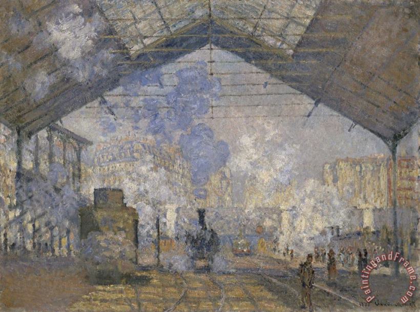Claude Monet The Saint-lazare Station Art Print